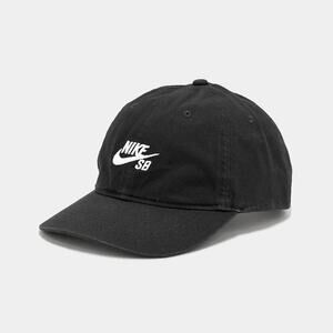 New Nike SB Club Hat Black White Size S/M Adjustable Ships Free HF7278 010 NWT